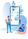 People are Working on Creating Mobile Application.