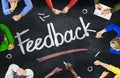 People Working and Feedback Concept Royalty Free Stock Photo