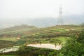 People working on the field at Sapa, Vietnam Royalty Free Stock Photo