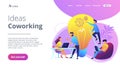 Coworking concept vector illustration. Royalty Free Stock Photo