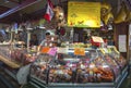 People Working Meat Deli Counter Buthcer Shop Granville Island Market Vancouver BC