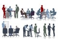 People working in offices Royalty Free Stock Photo