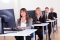 People working in a support centre Royalty Free Stock Photo