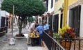 people working venras callejeras fruits seller