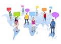People in the World Connected Together Royalty Free Stock Photo