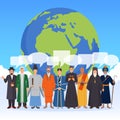 People From World Religions Flat Composition