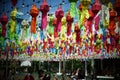 People write good wishes on lanterns and hang them up1