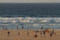 People on the Yoff beach, Dakar Royalty Free Stock Photo