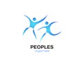 Peoples Logo Design. Community Logo or Symbol