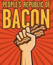 Peoples Republic of Bacon Royalty Free Stock Photo