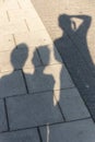 Peoples Shadows Royalty Free Stock Photo
