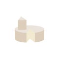 pepato cheese colored icon. Signs and symbols can be used for web, logo, mobile app, UI, UX