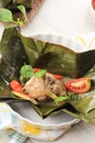 Pepes Ayam Indonesian Menu