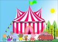 Peppa pig and his friends at carnival Royalty Free Stock Photo