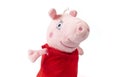 Peppa pig plushy doll isolated on white background