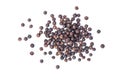 Pile of black pepper seeds Royalty Free Stock Photo