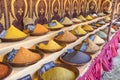 Pepper, Arabian spices, various types of condiments for cooking, style typical of Arab culture Royalty Free Stock Photo