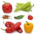 Pepper collection Royalty Free Stock Photo