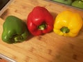 Pepper. Three colours - three flavors