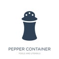 pepper container icon in trendy design style. pepper container icon isolated on white background. pepper container vector icon Royalty Free Stock Photo