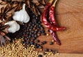 Pepper and dried Chilli Royalty Free Stock Photo