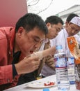 Pepper eating competition in chengdu, china