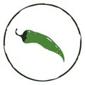 Pepper icon vector illustration