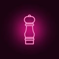 pepper mill icon. Elements of kitchen tools in neon style icons. Simple icon for websites, web design, mobile app, info graphics Royalty Free Stock Photo