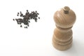 Pepper mill with peppercorns