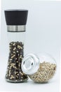 pepper mill white pepper isolated on white background Royalty Free Stock Photo