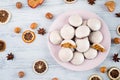 Pepper nuts, traditional german christmas sweets, nuremberg gingerbread