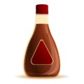 Pepper sauce bottle icon, cartoon style Royalty Free Stock Photo