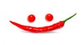 Pepper smile and eyes tomatoes Royalty Free Stock Photo