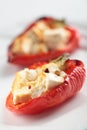 Pepper stuffed with feta cheese