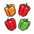 Pepper symbol. Culinary seasoning, food vector