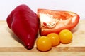 Pepper and tomates Royalty Free Stock Photo