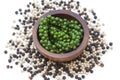 Peppercorn, Young pepper, Green peppercorn.