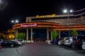 Peppermill Resort and Casino at night Royalty Free Stock Photo