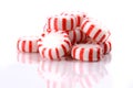 Peppermint Candies on a White Background Royalty Free Stock Photo