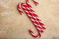 Peppermint Candy Canes. Christmas. Royalty Free Stock Photo