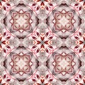 Peppermint Candy Kaleidoscope Seamless Background Pattern