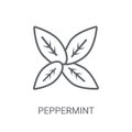 Peppermint icon. Trendy Peppermint logo concept on white backgro