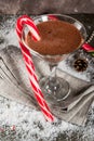 Peppermint mocha martini Royalty Free Stock Photo