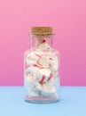 Saltwater Taffy in Corked Jar Royalty Free Stock Photo