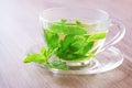 Peppermint tea on a table Royalty Free Stock Photo