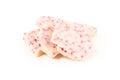 Peppermint white chocolate bark Royalty Free Stock Photo