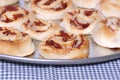 Pepperoni and Bacon Pinwheels Royalty Free Stock Photo