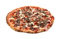 Pepperoni and Mushroom Pizza Royalty Free Stock Photo