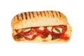 Pepperoni panini isolated Royalty Free Stock Photo