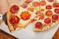 Pepperoni pizza Royalty Free Stock Photo